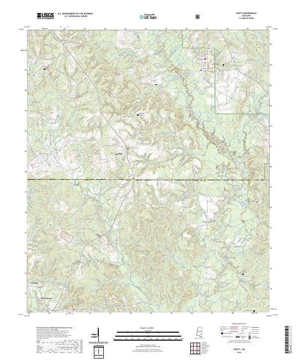 USGS Topographic Map – Ovett