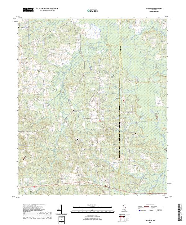 USGS Topographic Map – Owl Creek