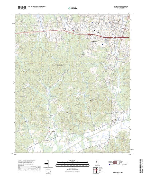USGS Topographic Map – Oxford South