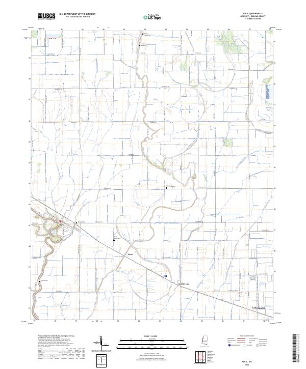USGS Topographic Map – Pace