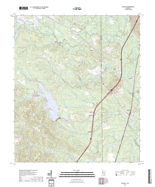 USGS Topographic Map – Pachuta