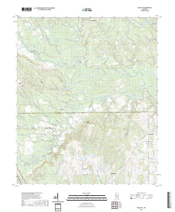 USGS Topographic Map – Paulette