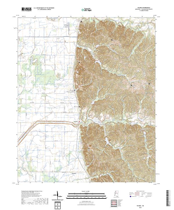 USGS Topographic Map – Paynes