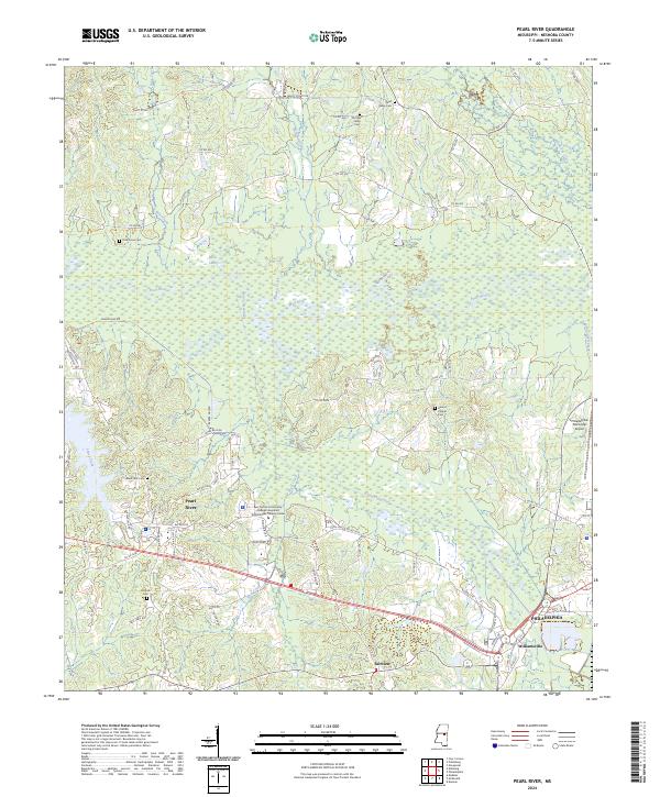 USGS Topographic Map – Pearl River