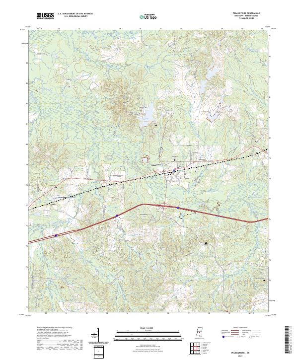USGS Topographic Map – Pelahatchie