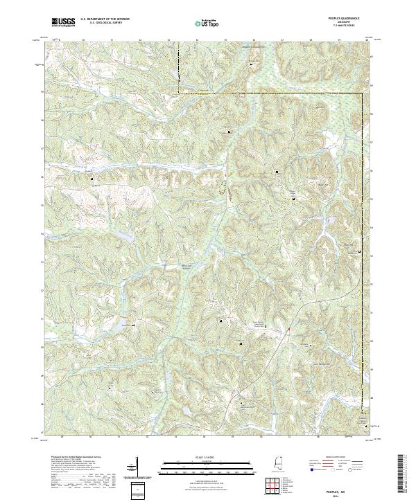 USGS Topographic Map – Peoples