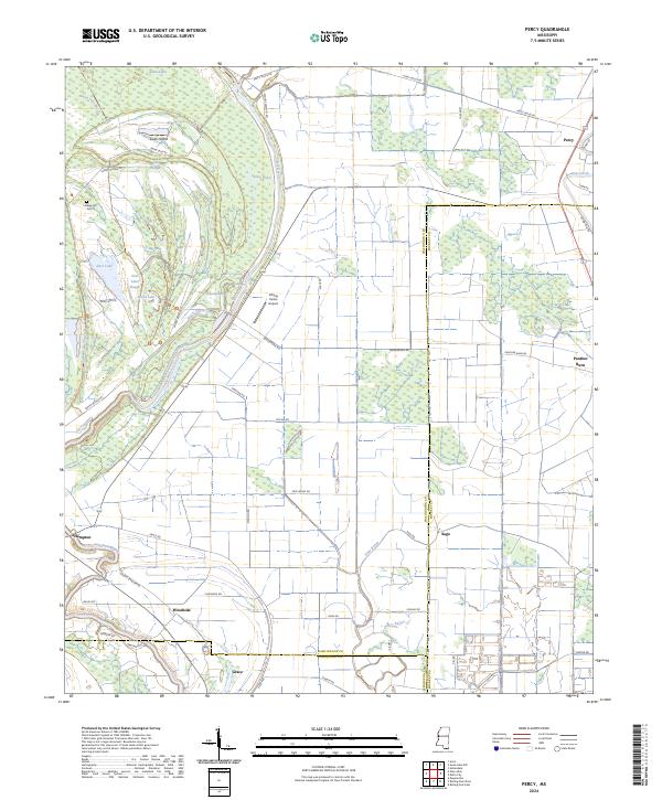 USGS Topographic Map – Percy