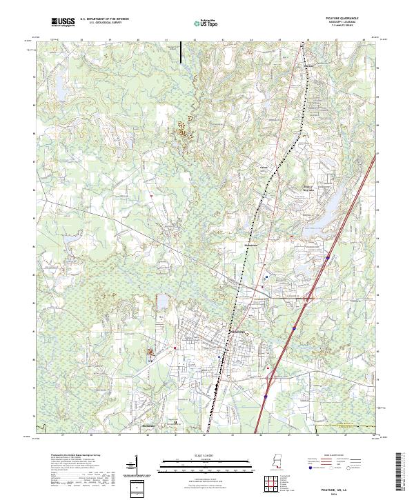 USGS Topographic Map – Picayune