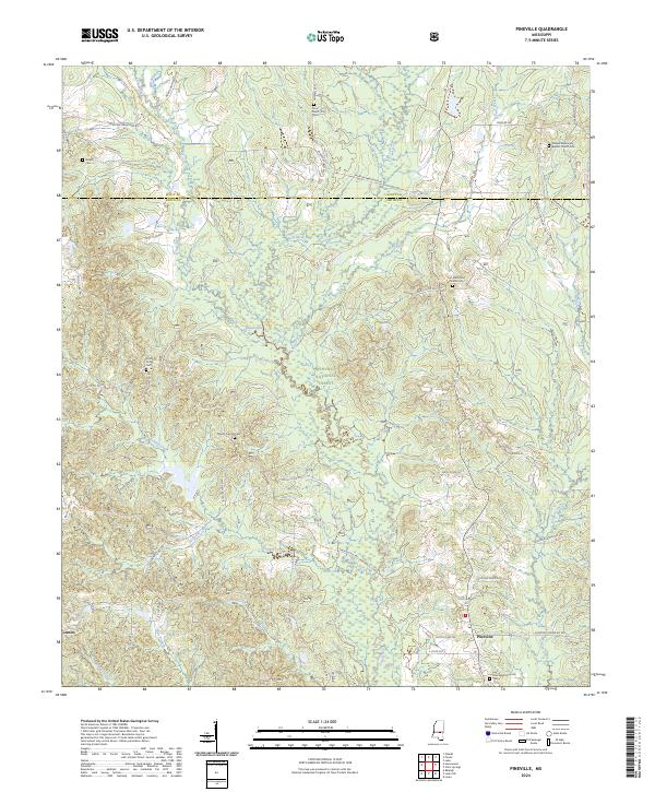 USGS Topographic Map – Pineville
