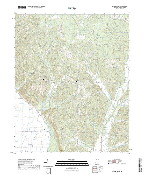 USGS Topographic Map – Pleasant Grove