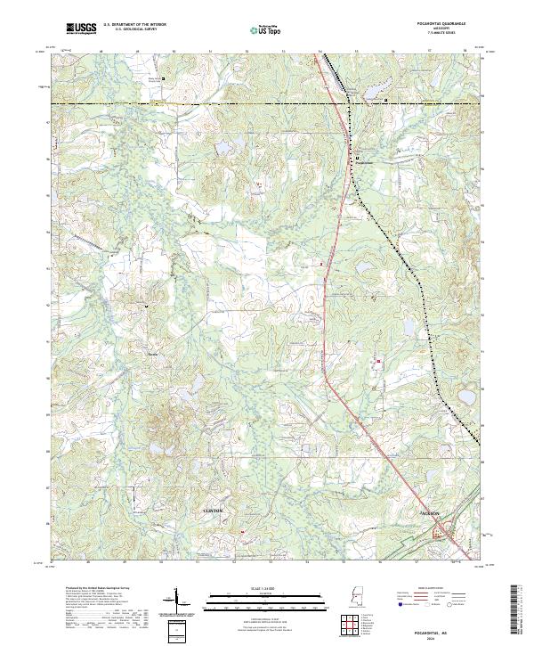 USGS Topographic Map – Pocahontas