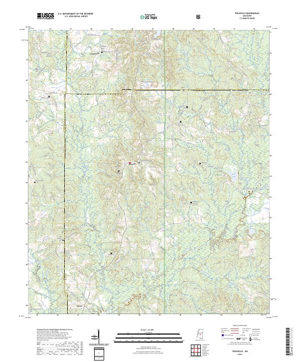 USGS Topographic Map – Polkville