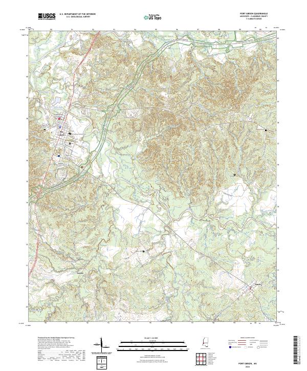 USGS Topographic Map – Port Gibson