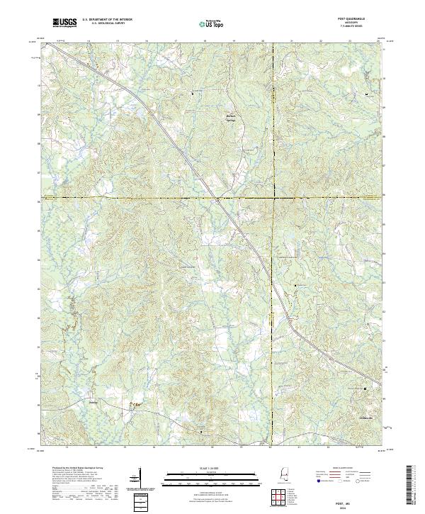 USGS Topographic Map – Post