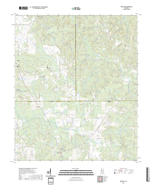 USGS Topographic Map – Preston