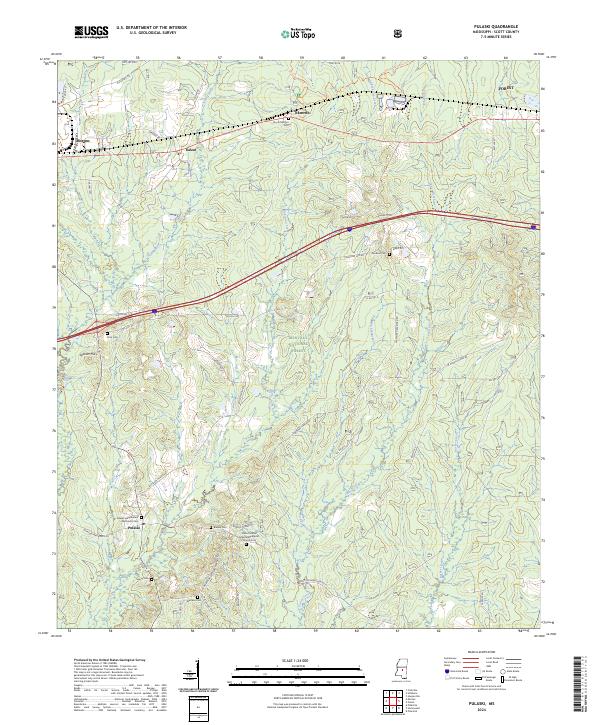 USGS Topographic Map – Pulaski