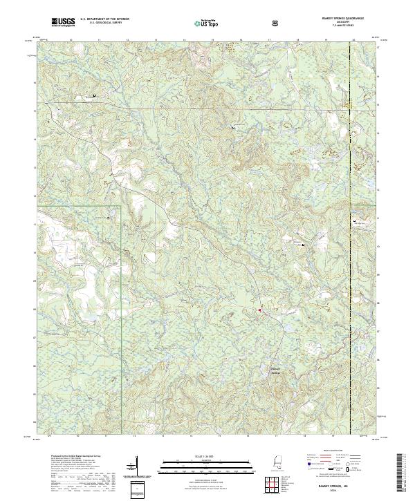 USGS Topographic Map – Ramsey Springs