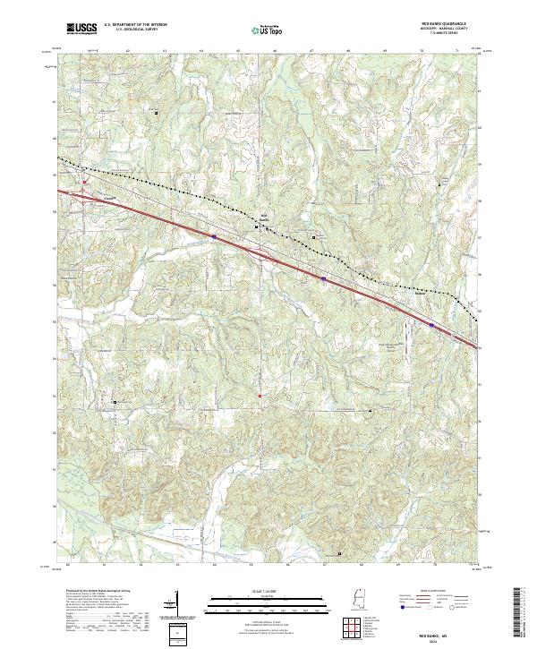 USGS Topographic Map – Red Banks