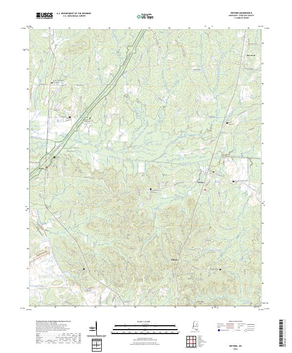 USGS Topographic Map – Reform