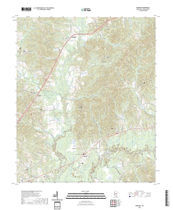 USGS Topographic Map – Renfroe