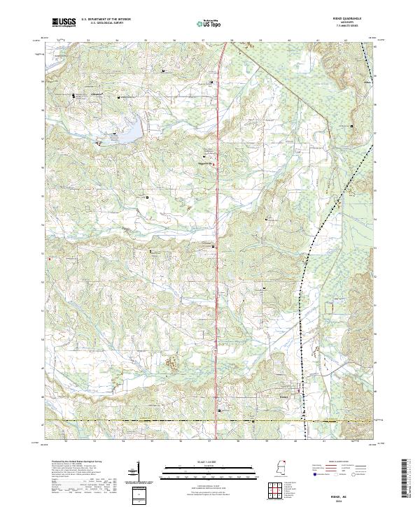 USGS Topographic Map – Rienzi