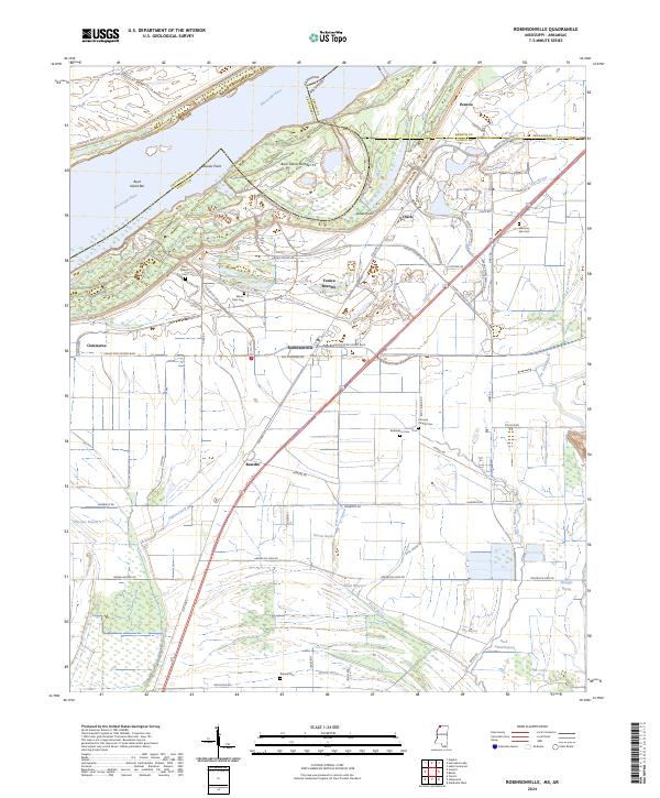 USGS Topographic Map – Robinsonville