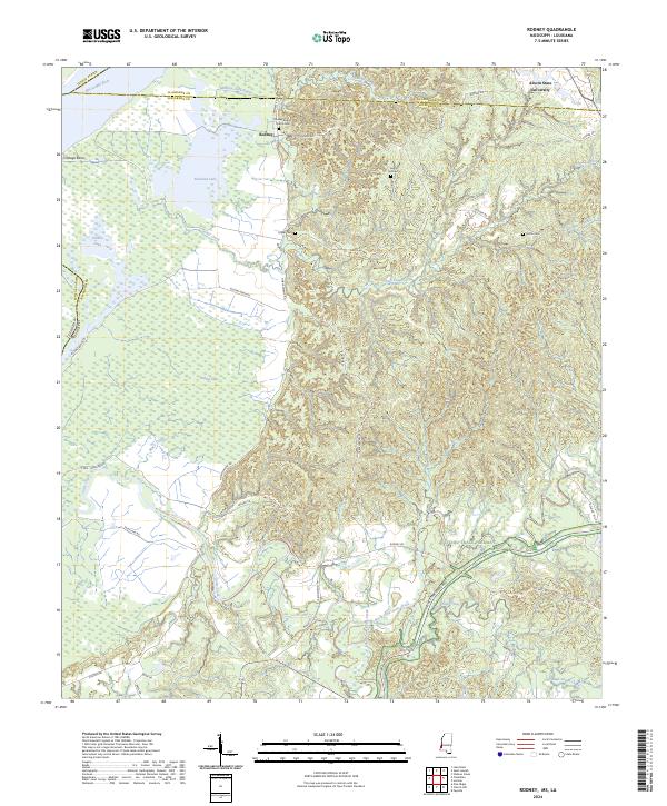 USGS Topographic Map – Rodney