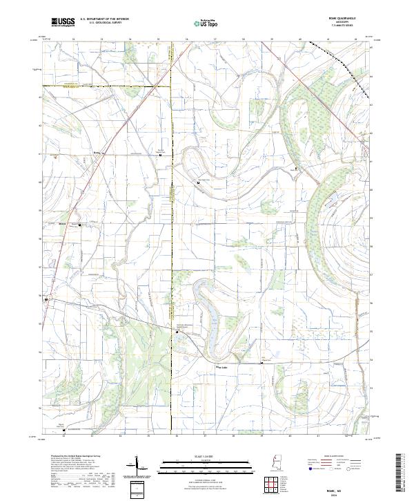 USGS Topographic Map – Rome