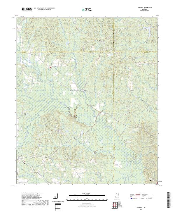 USGS Topographic Map – Rose Hill