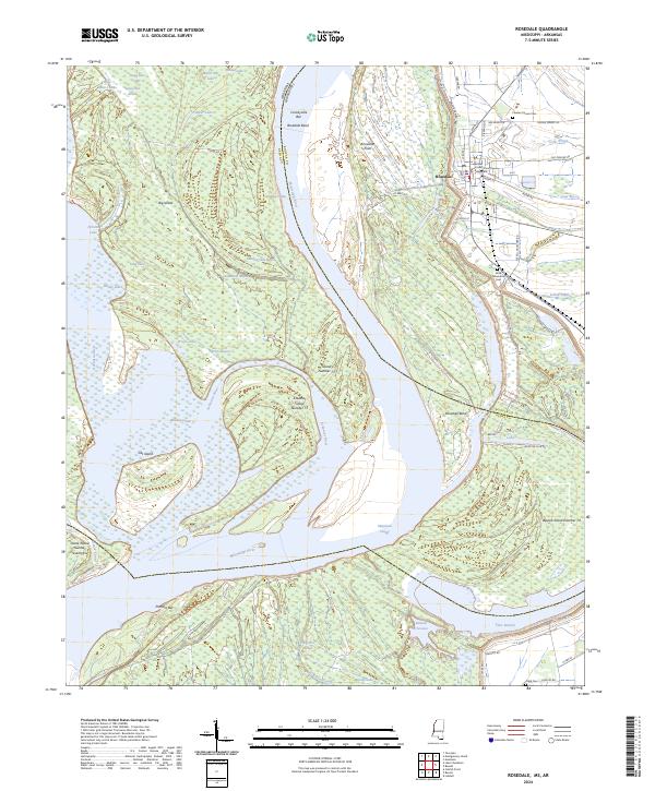 USGS Topographic Map – Rosedale