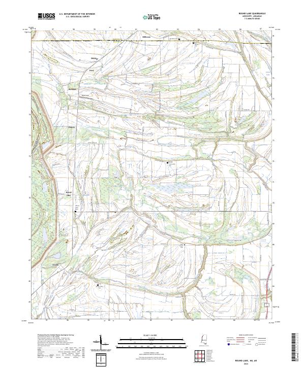 USGS Topographic Map – Round Lake