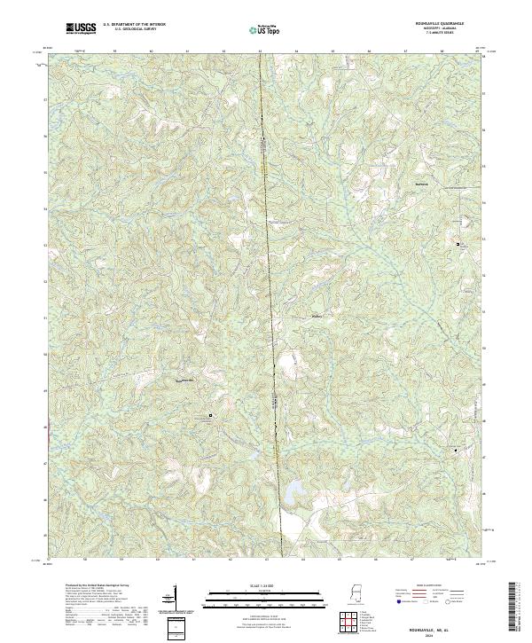 USGS Topographic Map – Rounsaville