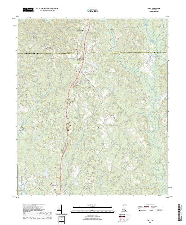 USGS Topographic Map – Sable