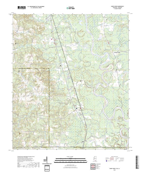USGS Topographic Map – Sandy Hook
