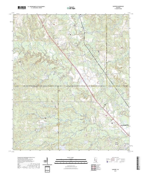USGS Topographic Map – Sanford