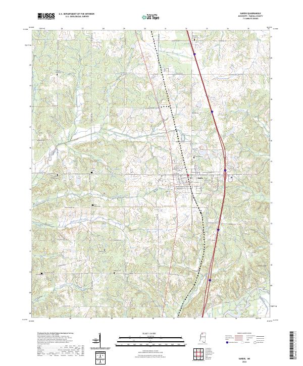 USGS Topographic Map – Sardis