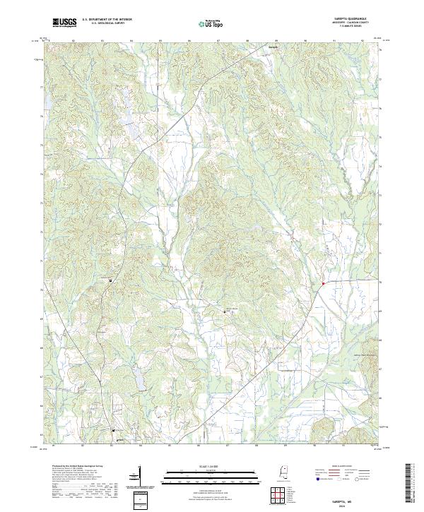 USGS Topographic Map – Sarepta