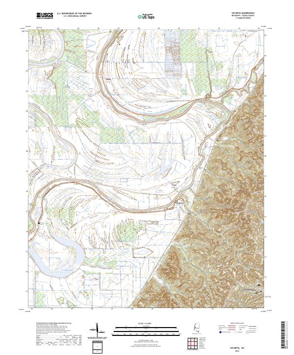 USGS Topographic Map – Satartia