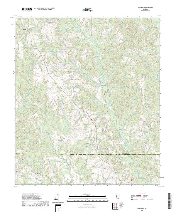 USGS Topographic Map – Savannah