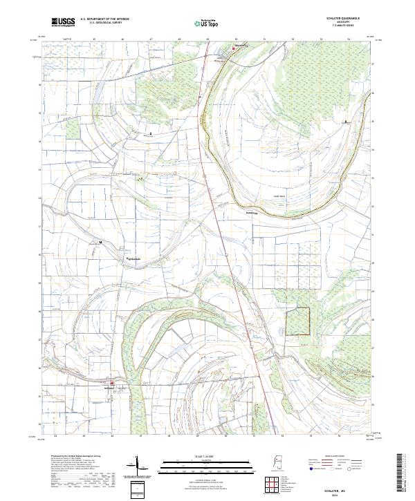USGS Topographic Map – Schlater