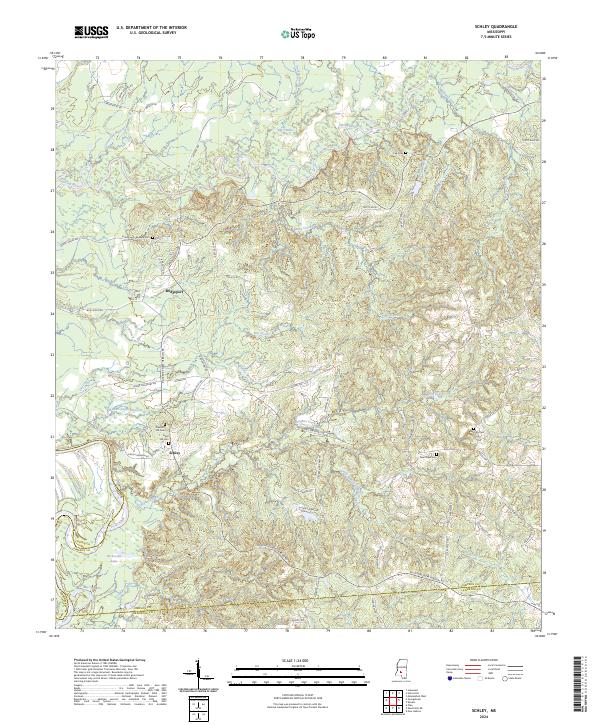 USGS Topographic Map – Schley