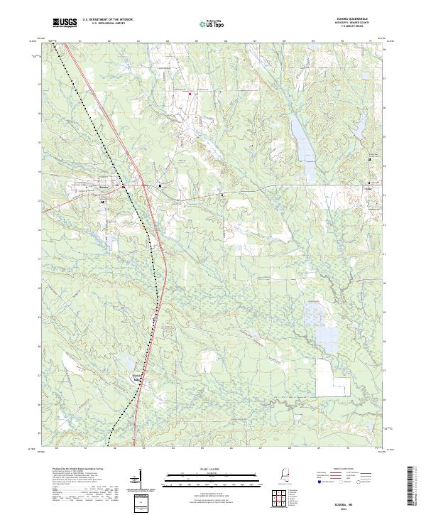 USGS Topographic Map – Scooba
