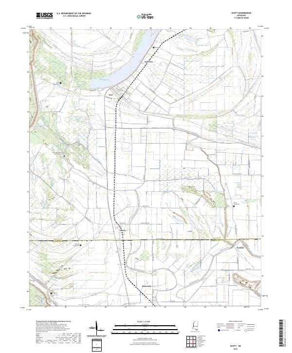 USGS Topographic Map – Scott
