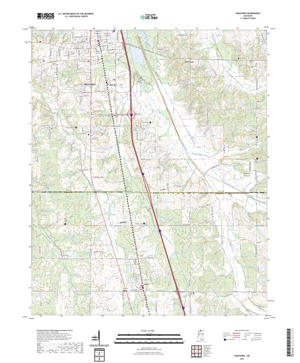 USGS Topographic Map – Senatobia