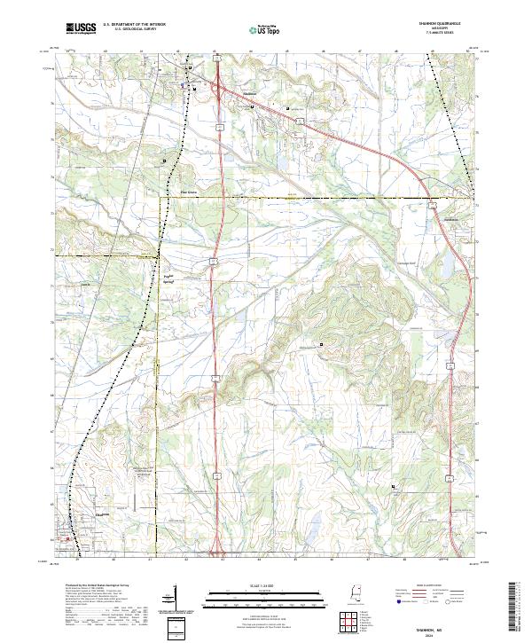 USGS Topographic Map – Shannon
