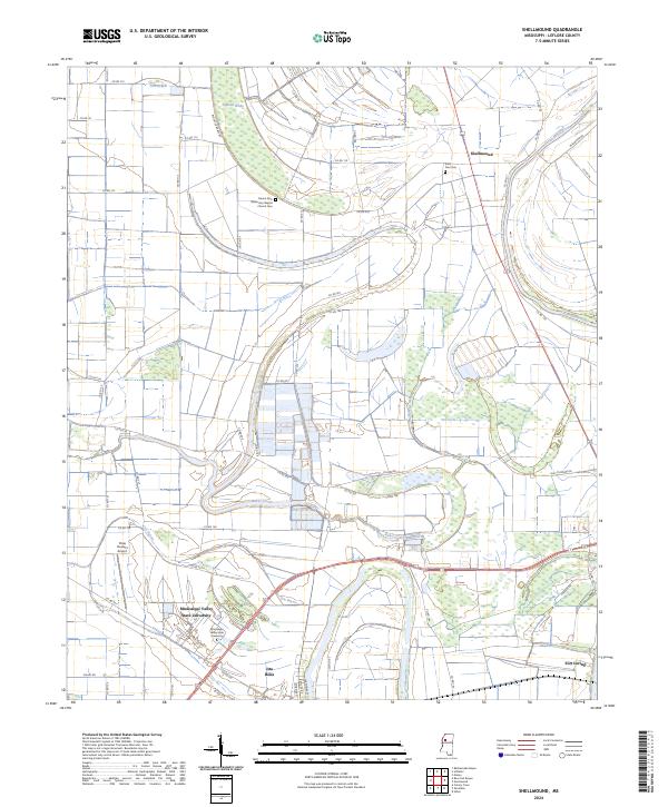 USGS Topographic Map – Shellmound