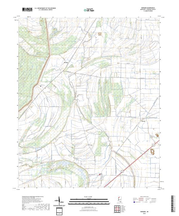 USGS Topographic Map – Sherard