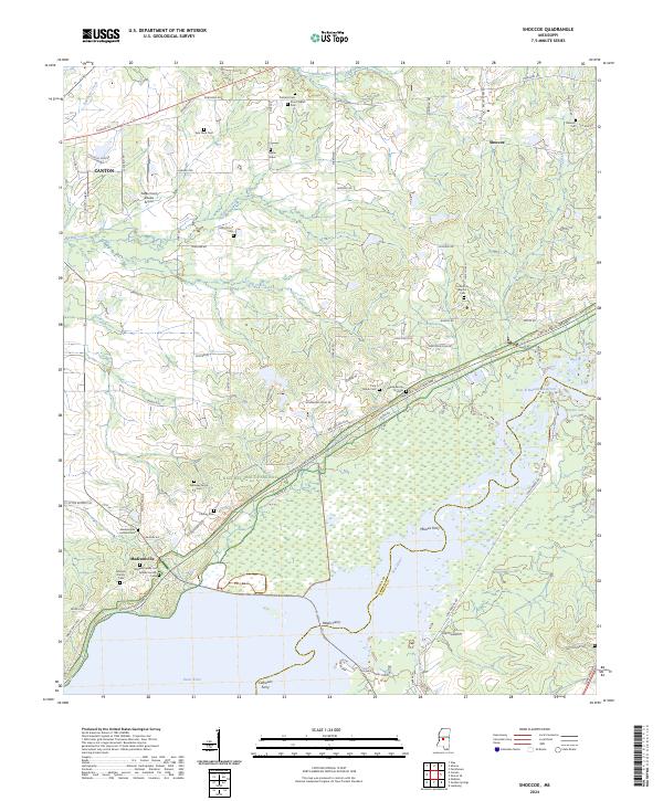 USGS Topographic Map – Shoccoe