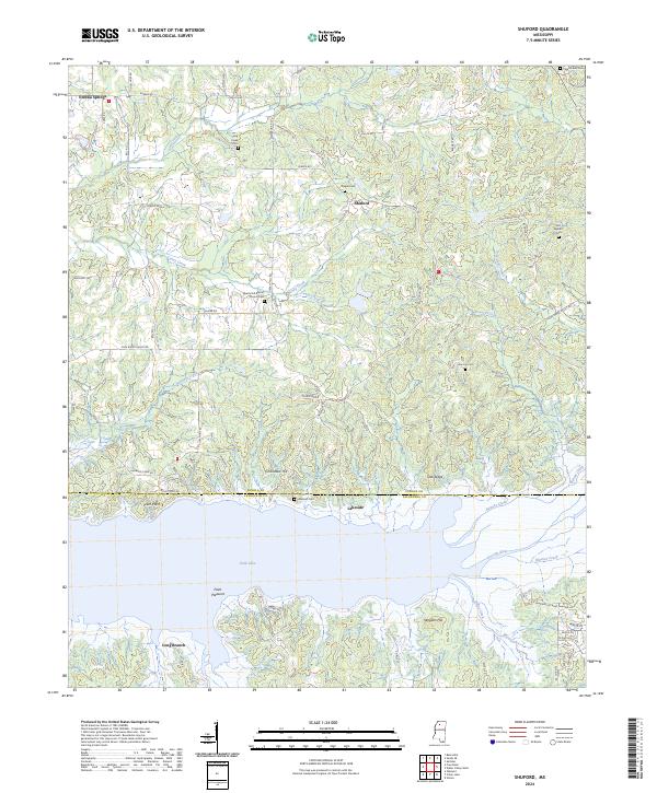 USGS Topographic Map – Shuford