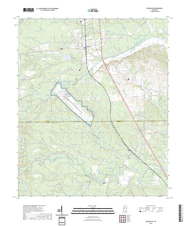 USGS Topographic Map – Shuqualak